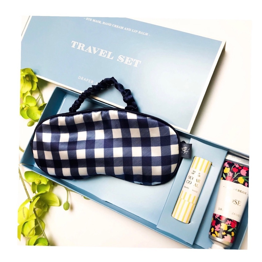 Draper James Gingham Sleep Travel Set